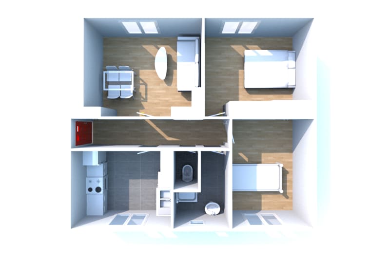 Appartement F3 à louer à Mesnil-Esnard - Image 2