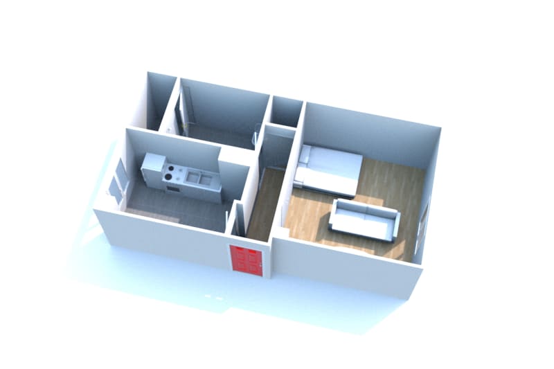 T1 appartement à louer à Montivilliers - Image 2