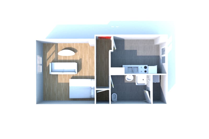 T1 appartement à louer à Montivilliers - Image 3