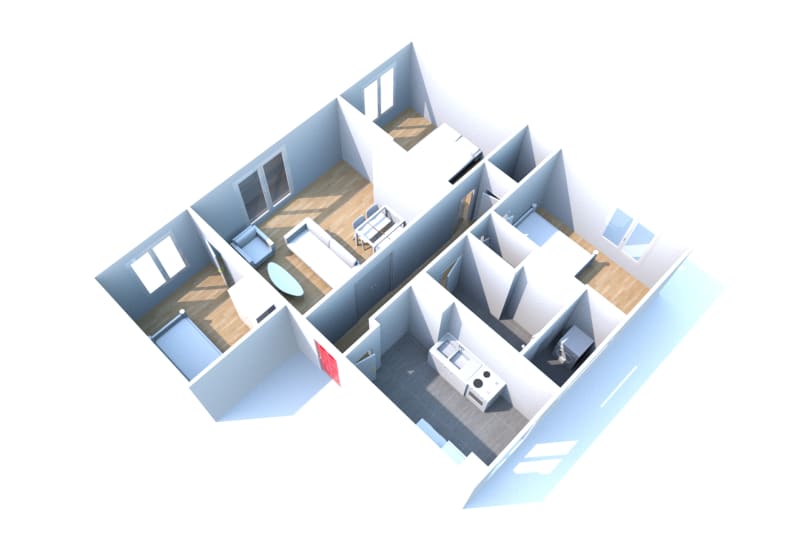 Appartement F4 à louer proche du centre-ville à Montivilliers - Image 2