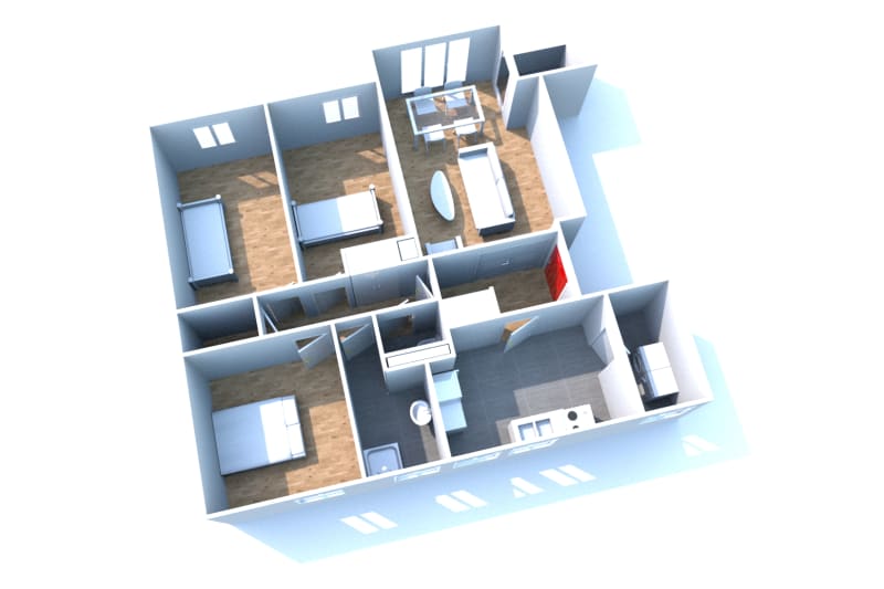 À Mont-Saint-Aignan : location appartement T4 - Image 2