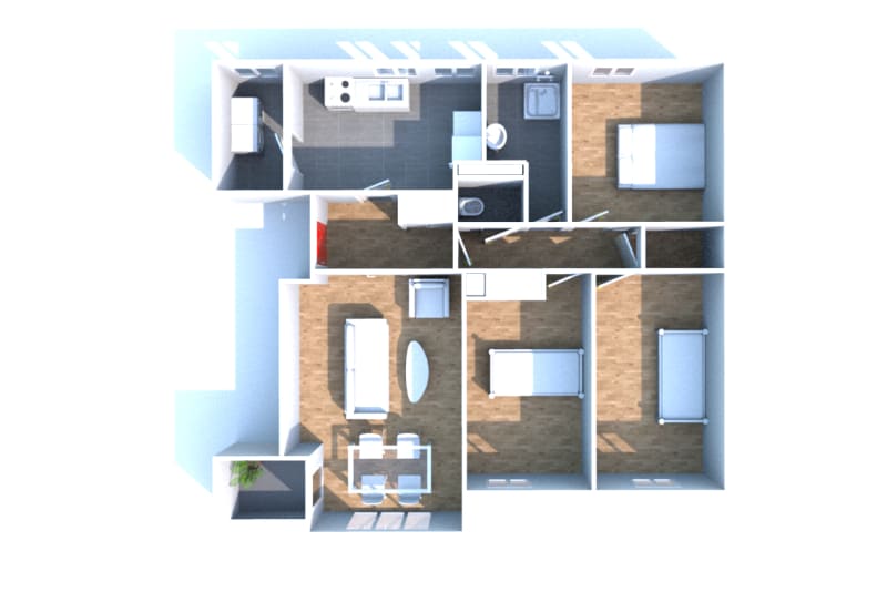 À Mont-Saint-Aignan : location appartement T4 - Image 3