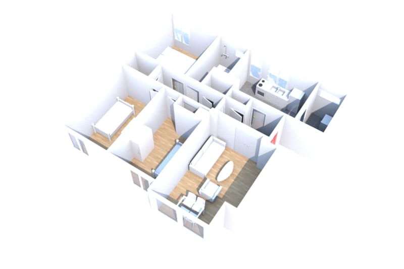 Type 4 location appartement à Mont-Saint-Aignan - Image 2