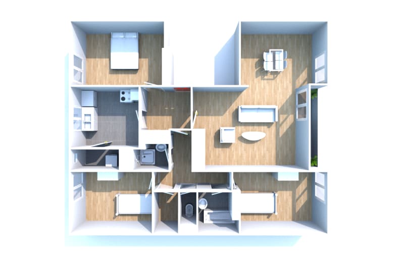 Grand appartement T4 à louer à Mont-Saint-Aignan - Image 6