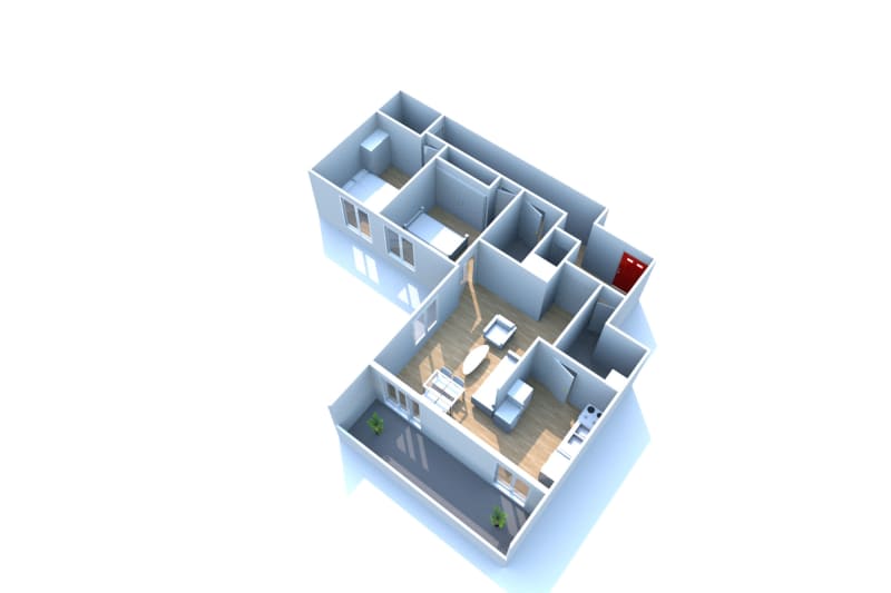 Appartement F3 en location à Mont-Saint-Aignan - Image 2