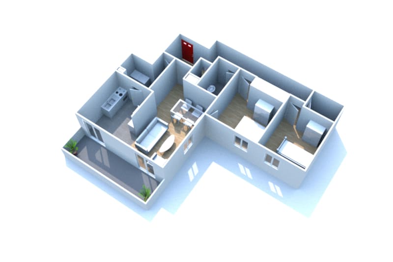 Louez un appartement T3 à Mont-Saint-Aignan - Image 2
