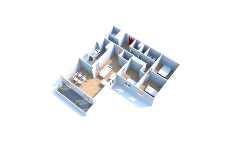 Mont-Saint-Aignan : location grand T4 - Image 2