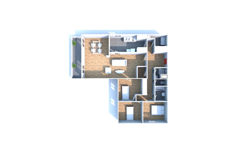 Mont-Saint-Aignan : location grand T4 - Image 3