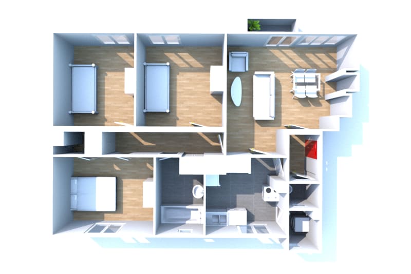 T4 appartement en location à Montville - Image 3