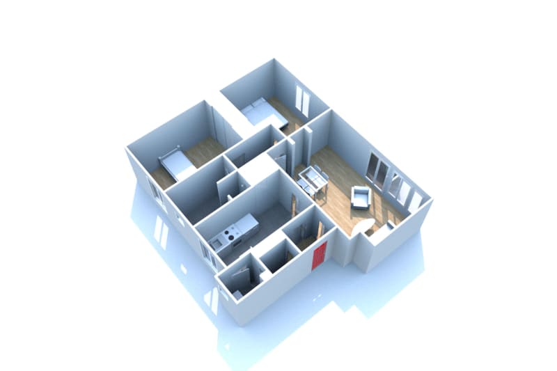 Location appartement F3 à Montville - Image 2