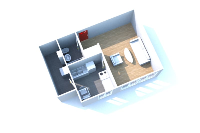 Appartement T1 en location à Montville - Image 2