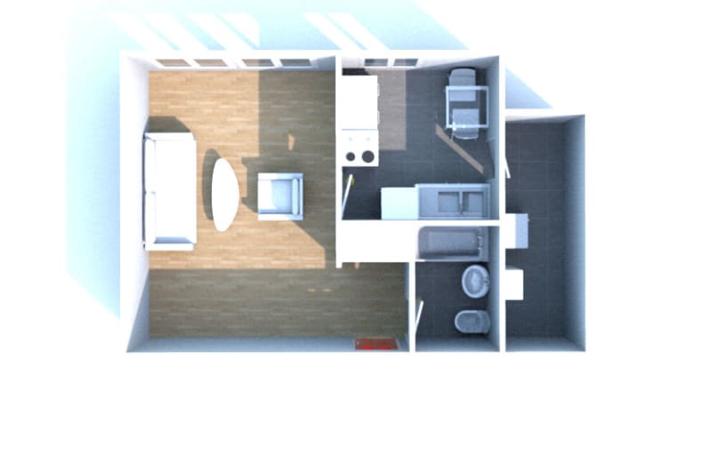 Appartement T1 en location à Montville - Image 3