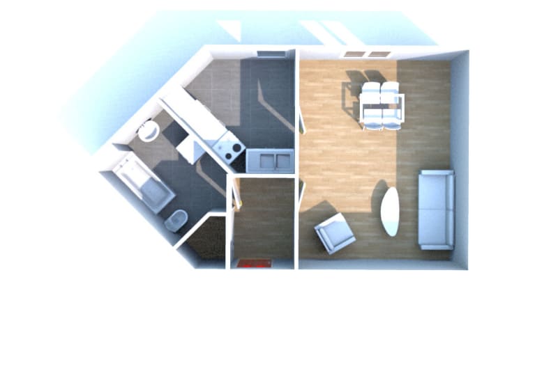 Appartement studio à louer proche du centre-ville de Montville - Image 3