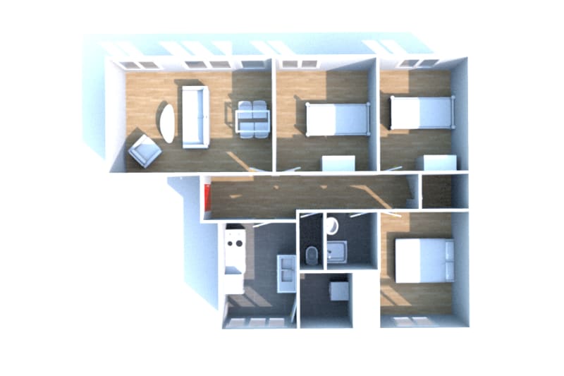 Appartement T4 en location à Motteville - Image 3