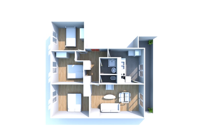 Location à Moulineaux : appartement T4 - Image 3