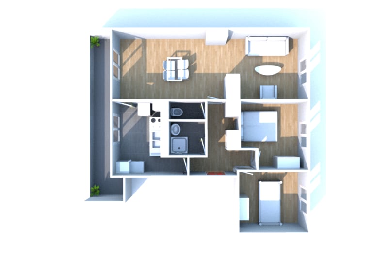 Location à Moulineaux : appartement T4 - Image 3