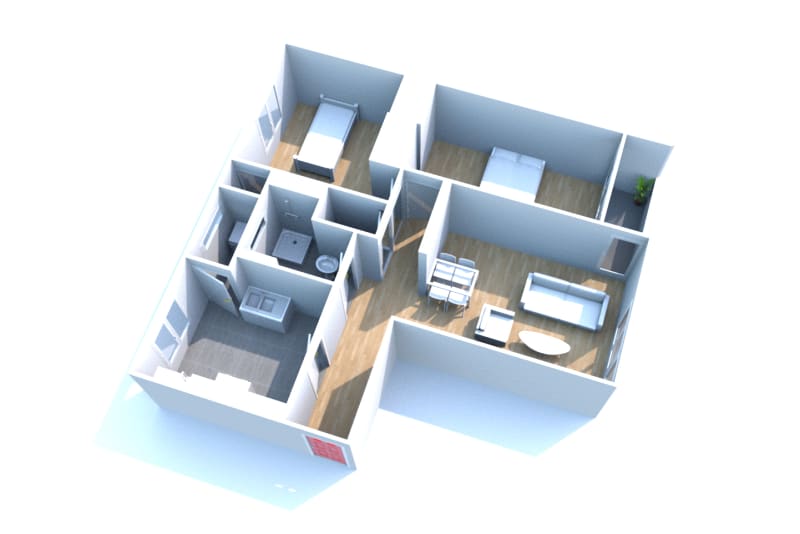 À Notre-Dame-de-Bondeville, appartement T3 à louer - Image 2