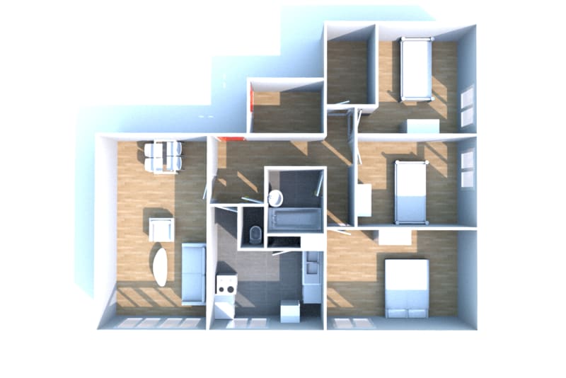 Notre-Dame-de-Bondeville : location appartement T4 - Image 3