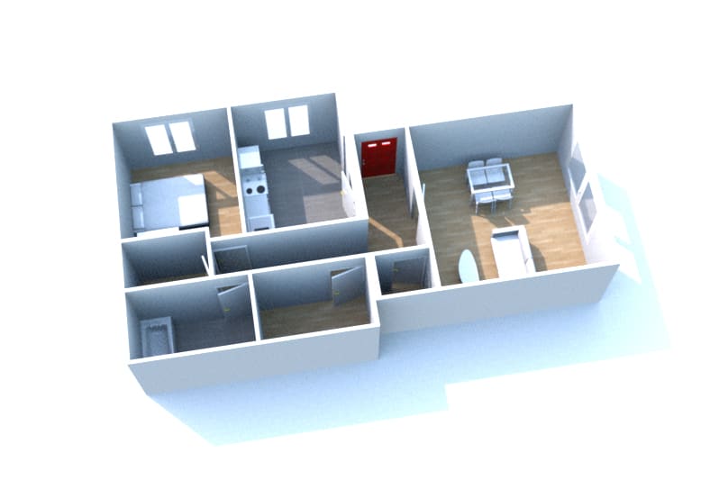 Location appartement T2 à Franqueville-Saint-Pierre - Image 2