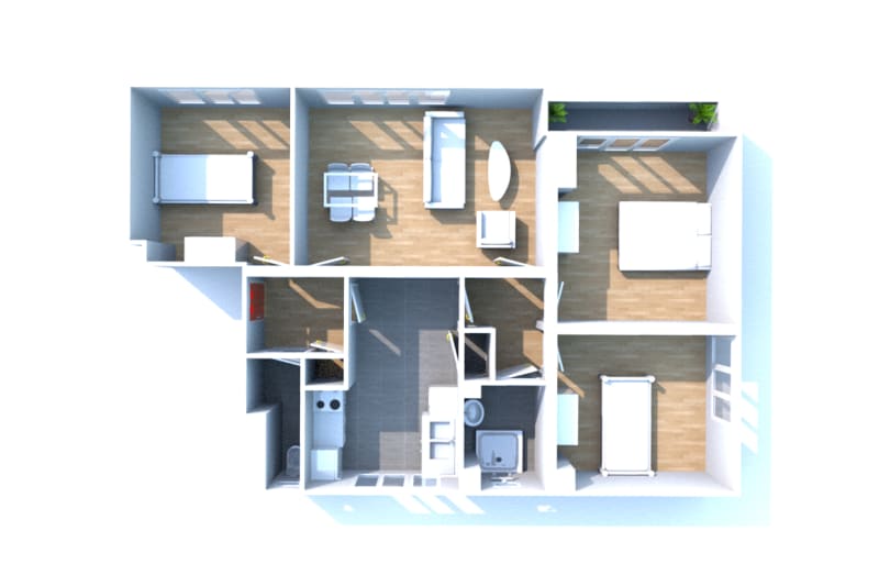 Appartement F4 à louer sur Oissel - Image 3