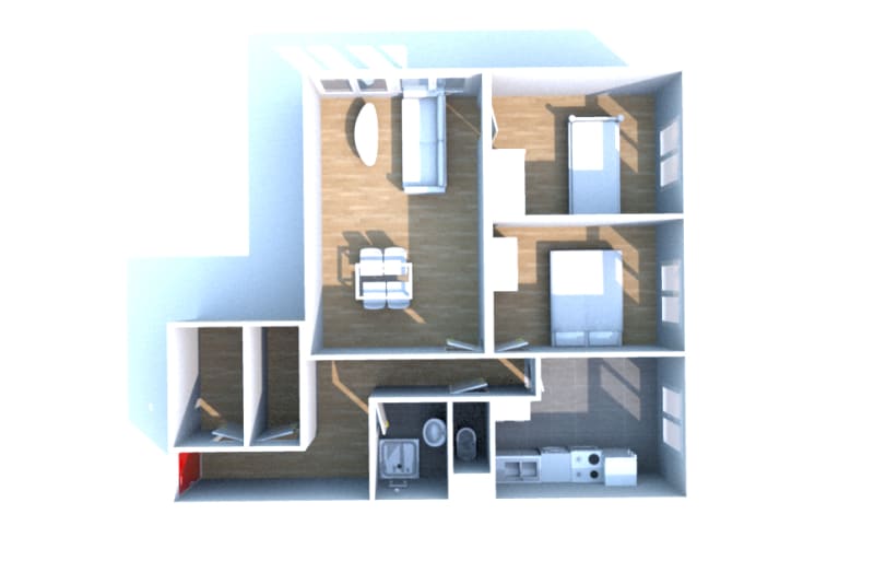 À Oissel, appartement 3 pièces à louer - Image 3