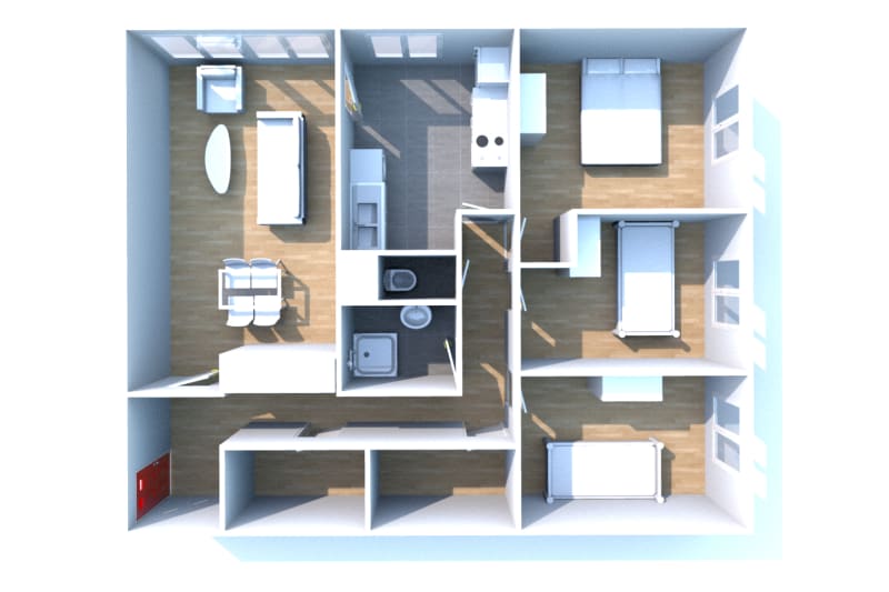 Appartement T4 à louer à Oissel - Image 3