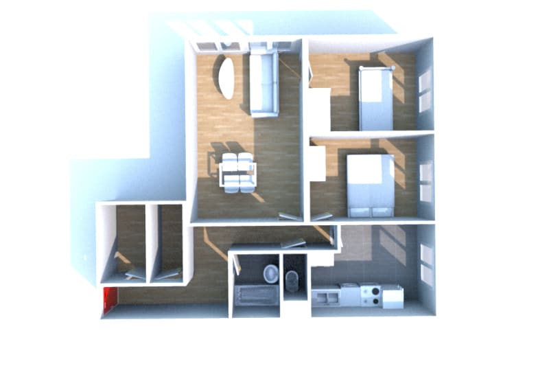 À Oissel : location T3 appartement - Image 3