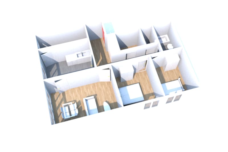 À Oissel : location d'un appartement T3 - Image 2