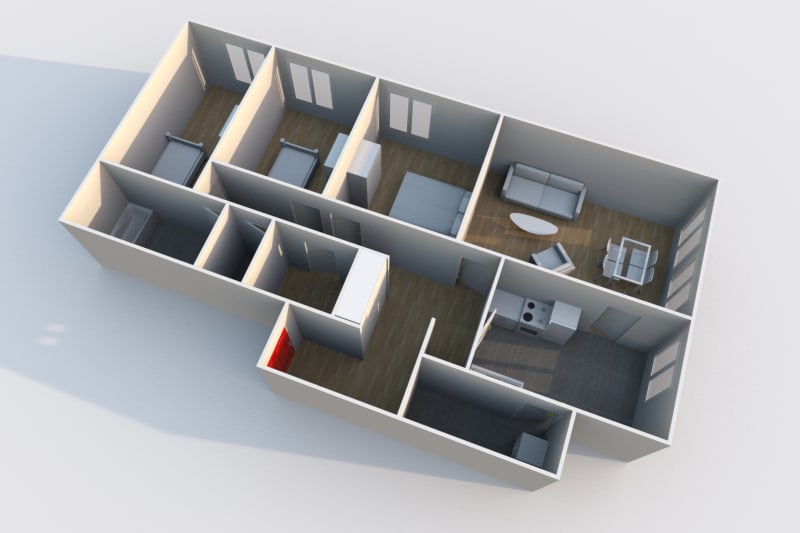 Appartement T4 en location à Oissel - Image 4