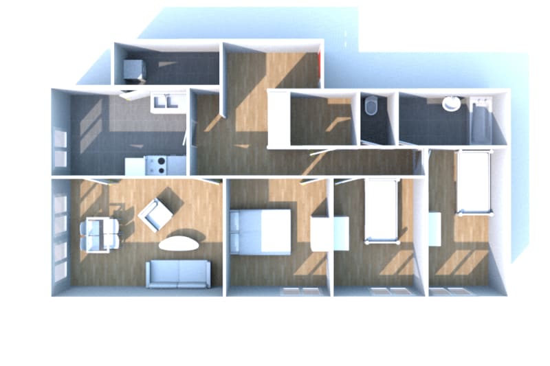 Appartement de 4 pièces à louer à Oissel - Image 3