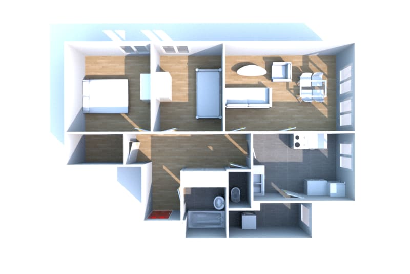 À Oissel : appartement T3 en location - Image 3