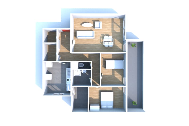 Location d'un appartement T3 à Oissel - Image 3