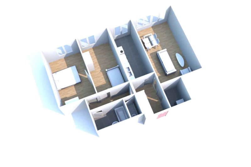 À Petit-Couronne : location appartement T3 - Image 2