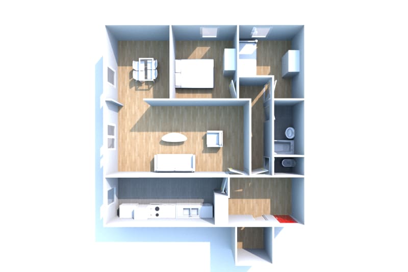 Grand appartement de 3 pièces à louer à Petit-Couronne - Image 3