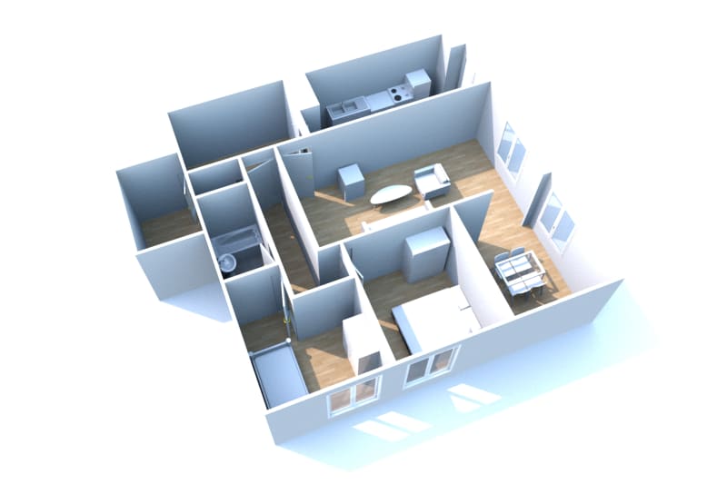 Petit-Couronne : location grand appartement T3 - Image 2