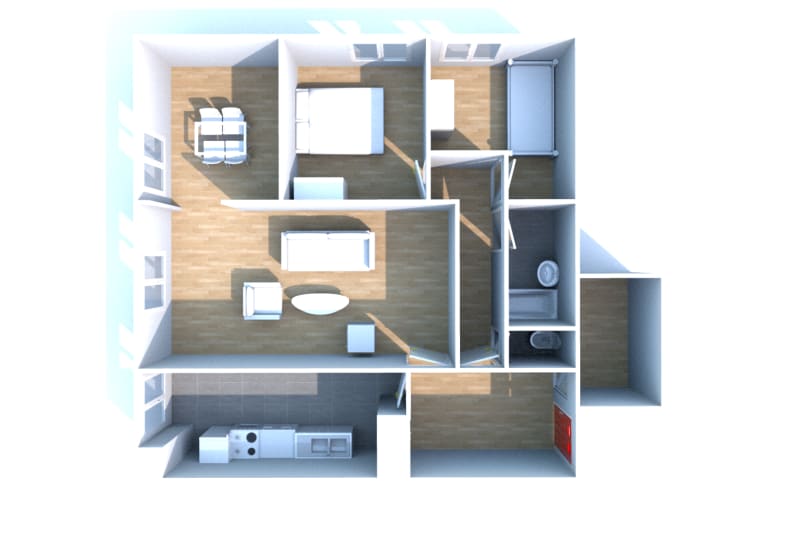 Petit-Couronne : location grand appartement T3 - Image 3