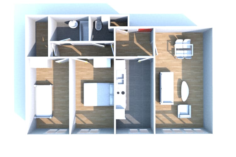 À Petit-Couronne location appartement T3 - Image 3