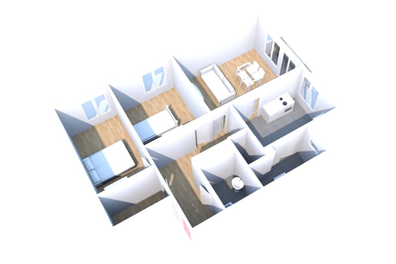 Appartement 3 pièces à louer à Petit-Couronne - Image 2