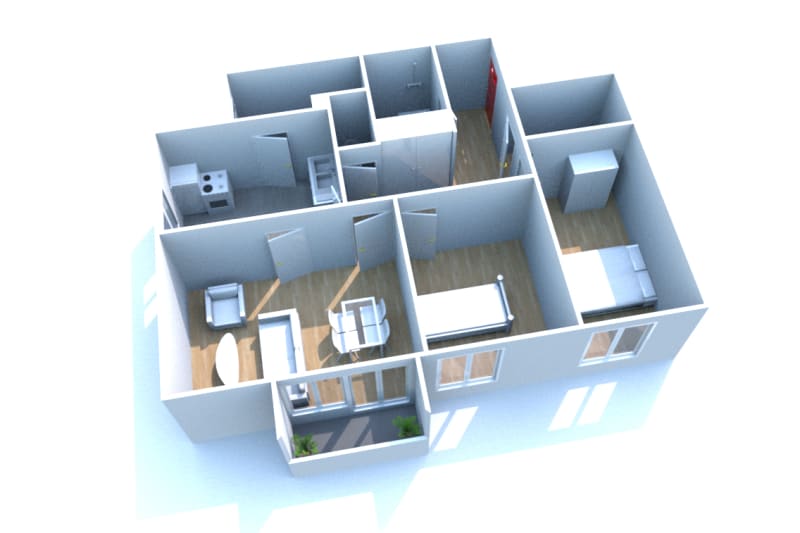 Petit-Couronne : appartement 3 pièces à louer - Image 2