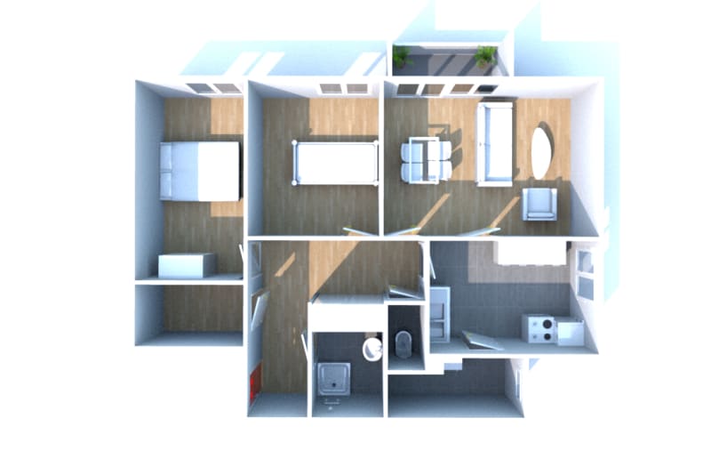 Petit-Couronne : appartement 3 pièces à louer - Image 3