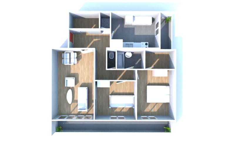 Petit-Couronne : location appartement T3 - Image 3