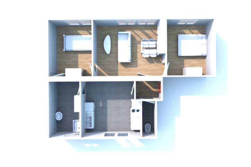 Le Petit-Quevilly : location appartement T3 - Image 3