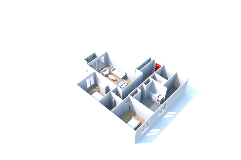 Appartement F3 à louer à Petit-Quevilly, proche d'un supermarché - Image 2