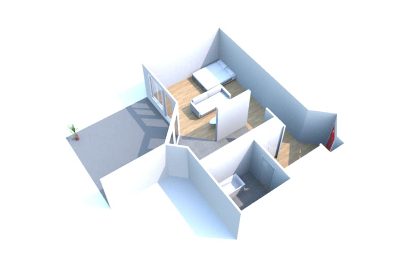 Location d'un studio à Petit-Quevilly - Image 2