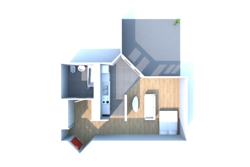 Location d'un studio à Petit-Quevilly - Image 3