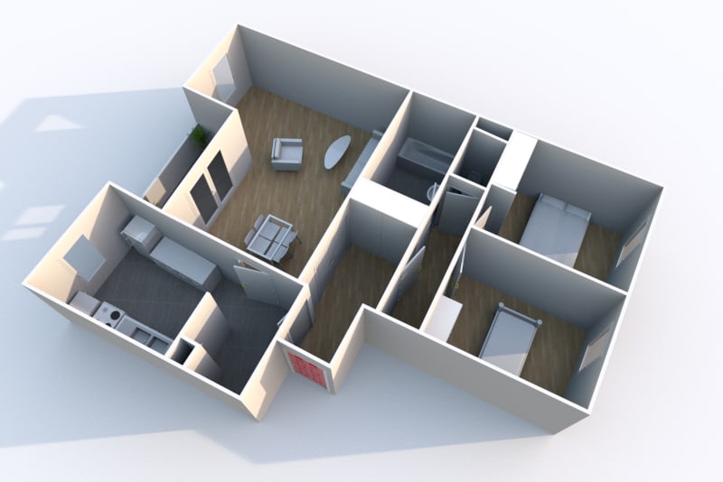 Appartement TYPE 3 de 73 m² à louer à LE PETIT QUEVILLY Appartement TYPE 3 de 73 m² à louer à LE PETIT QUEVILLY