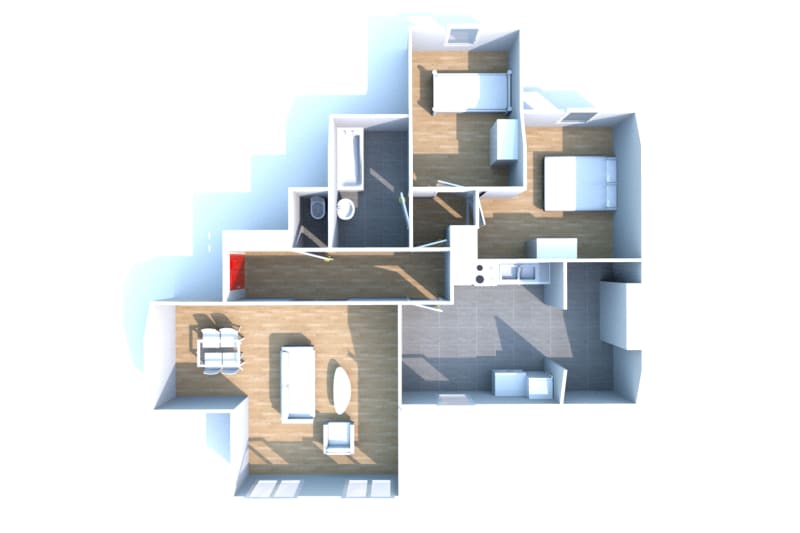 T3 appartement à Petit-Quevilly en location - Image 3