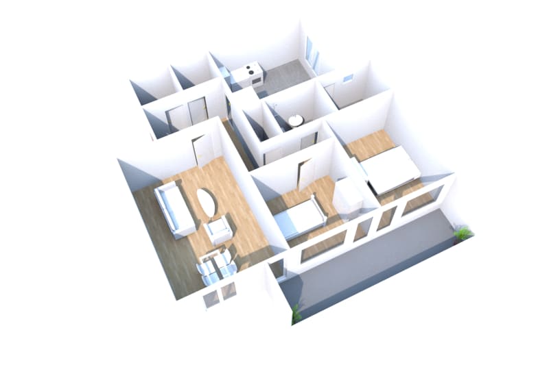 Location d'un appartement T3 - Image 2