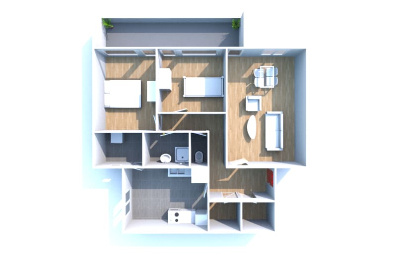 Location d'un appartement T3 - Image 3