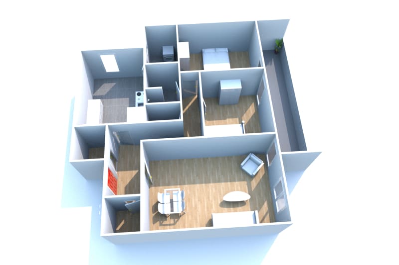 Appartement type T3 à Saint-Arnoult en location - Image 2